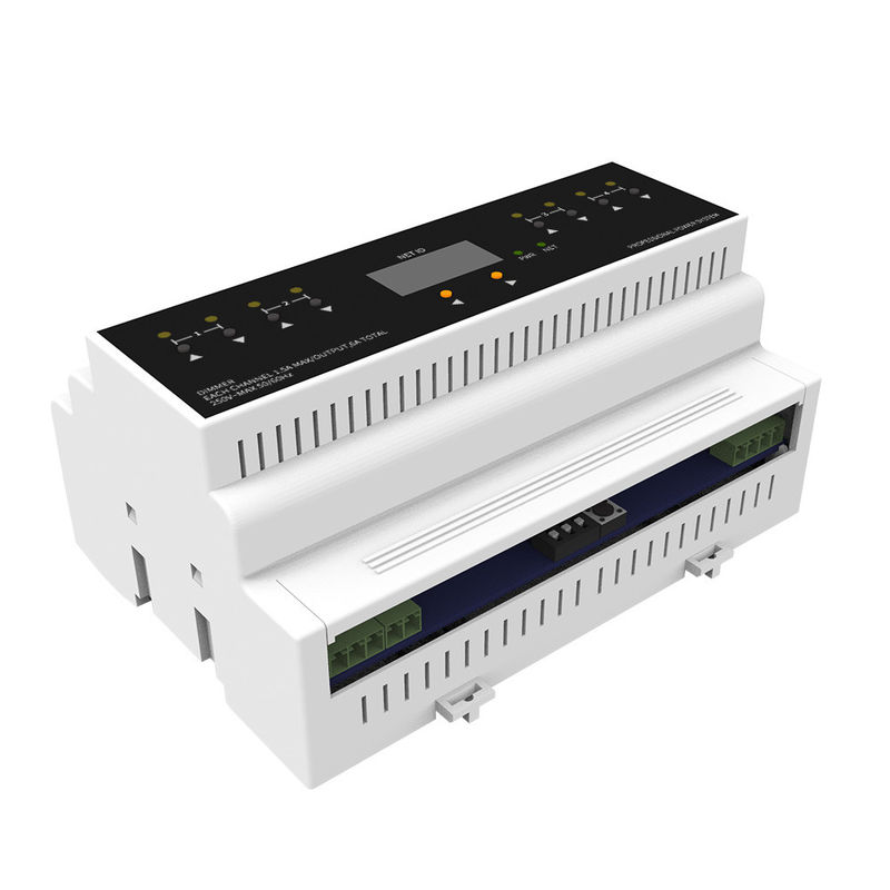 Intelligent Lighting Control System 0.6 Watts 4 Channels Din Rail