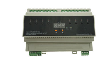 DALI 8 Channels Interior Lamp Control Module , 16A Switch Execution Lighting Control Panel