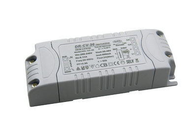 Flicker Free PC Plastic Cover Dimmable Led Driver 20W Power Constant Current Dali Agreement